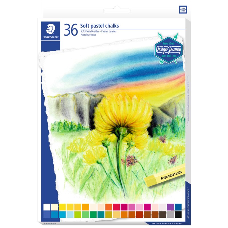STAEDTLER pastel tendre Design Journey, estompable, 12 couleurs, 12 pièces